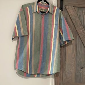 Vintage 80’s -90’s Adirondack button up large